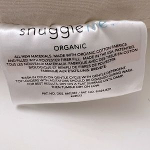 Like new, lightly used snuggle me organic. Original plastic zip up bag included.